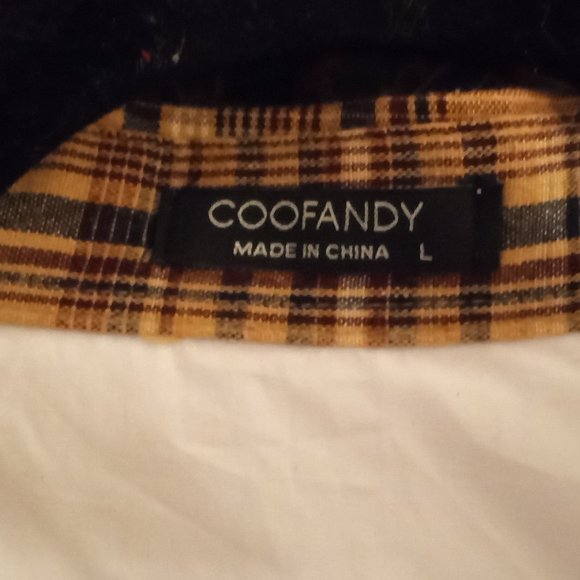 Coofandy  Mens Casual Dress Shirt Button down Long Sleeve Size  Large - Picture 3 of 4